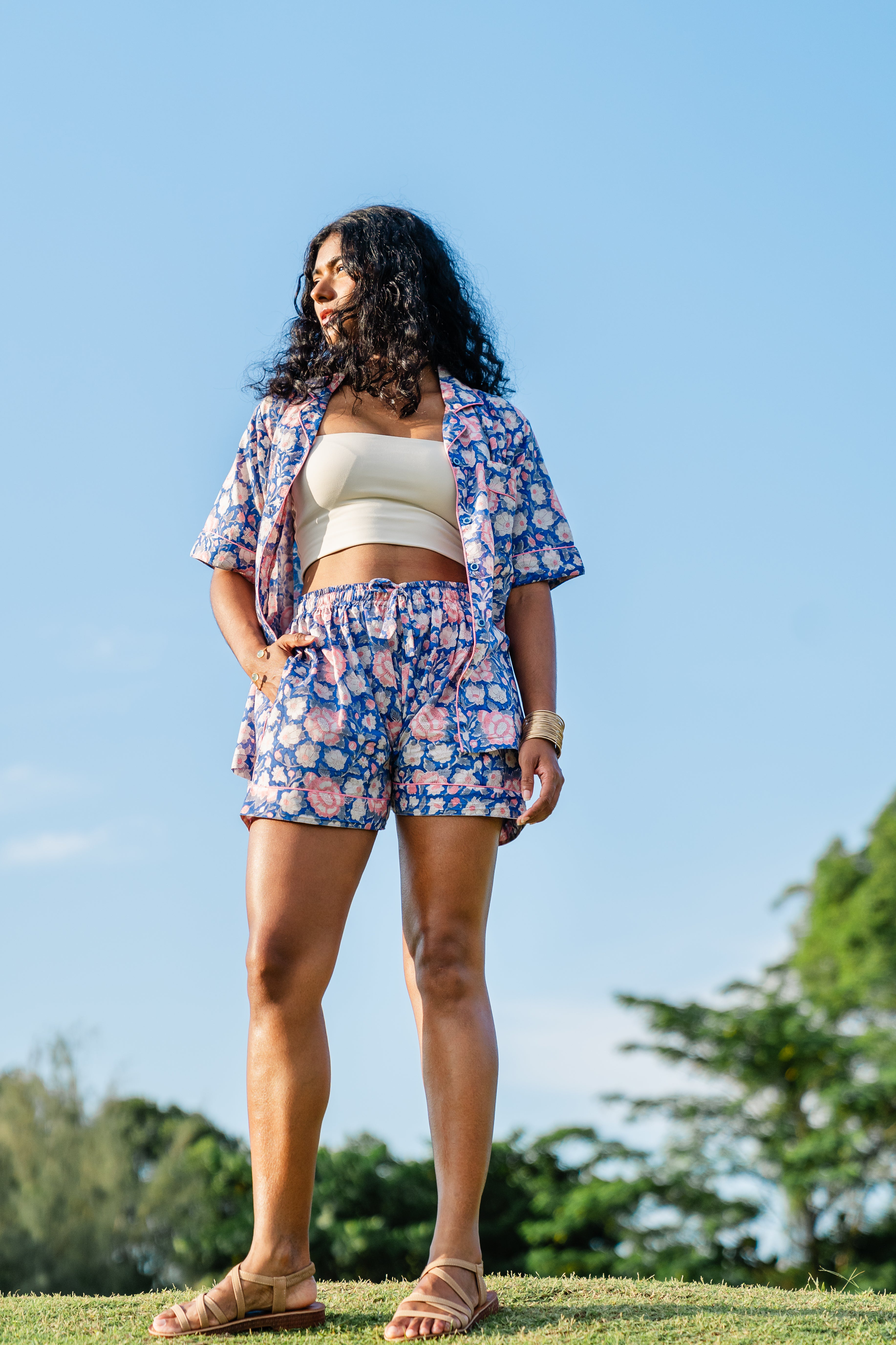 Midnight Blue Coord PJ Set